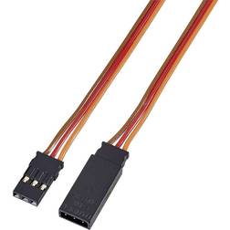 Modelcraft Servo Cable extension [1x JR plug 1x JR socket] 1.00 m 0.50 mm² Silicon, twisted